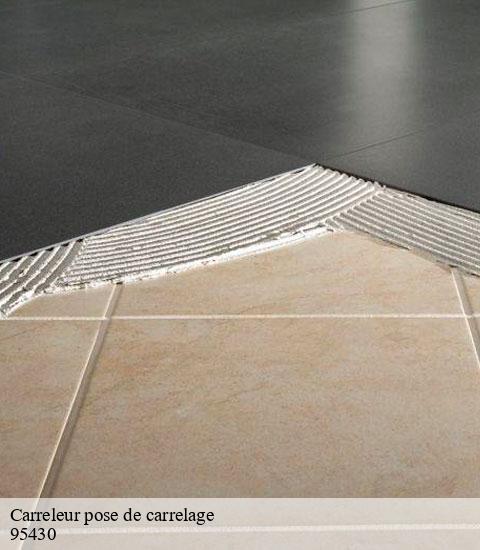 Carreleur pose de carrelage  95430