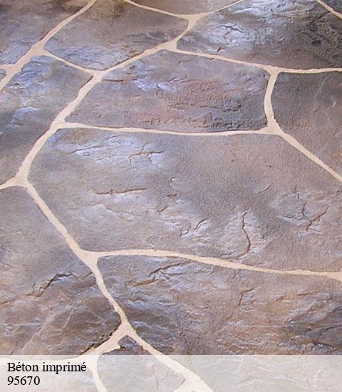 Béton imprimé 95670